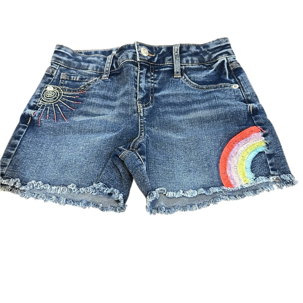Cat‎ & Jack Girls denim Shorts – Super Stretch Shorts with adjustable waist